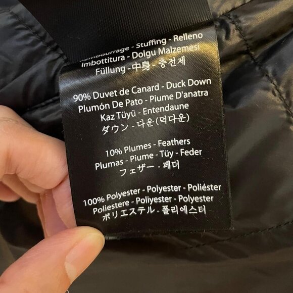 Mackage Down Puffer Coat (Black & Olive with Orange Hood Lining) - Picture 8 of 8